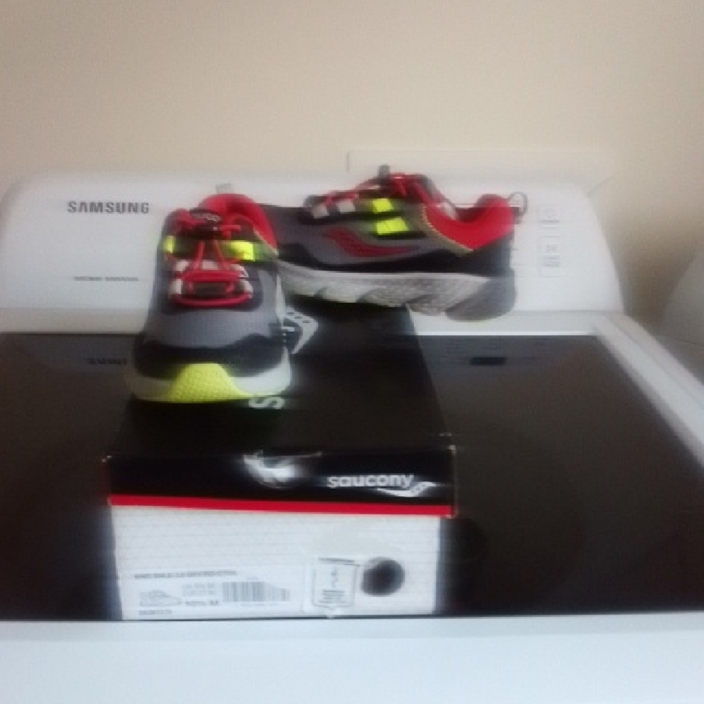 NWT NIB Saucony Red and Gray Sneakers